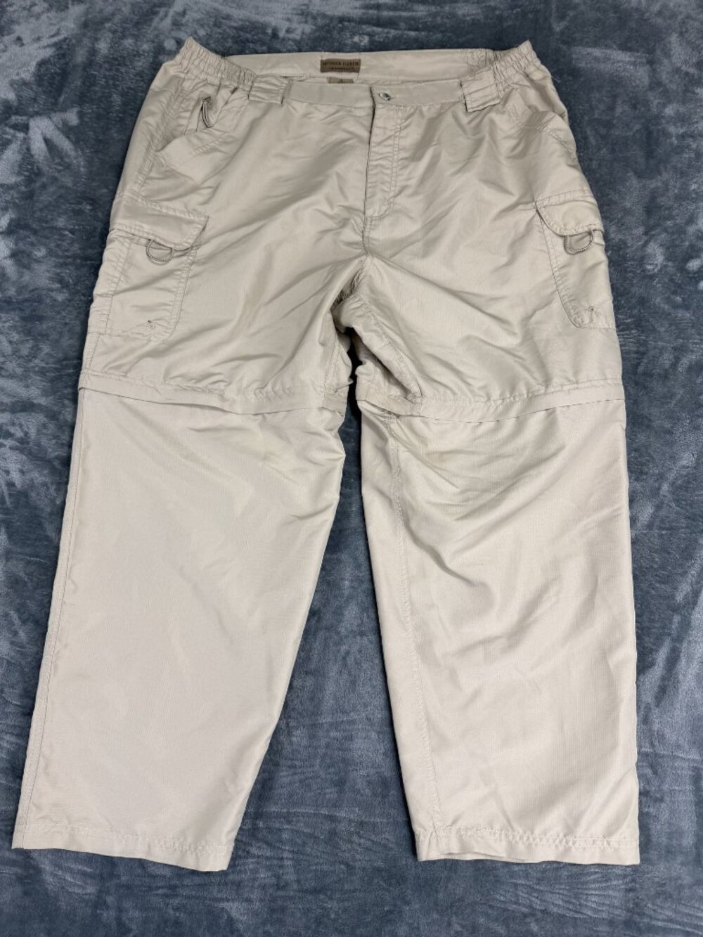 Rugged Earth Mens Khaki Convertible Cargo Pants XL 40/42